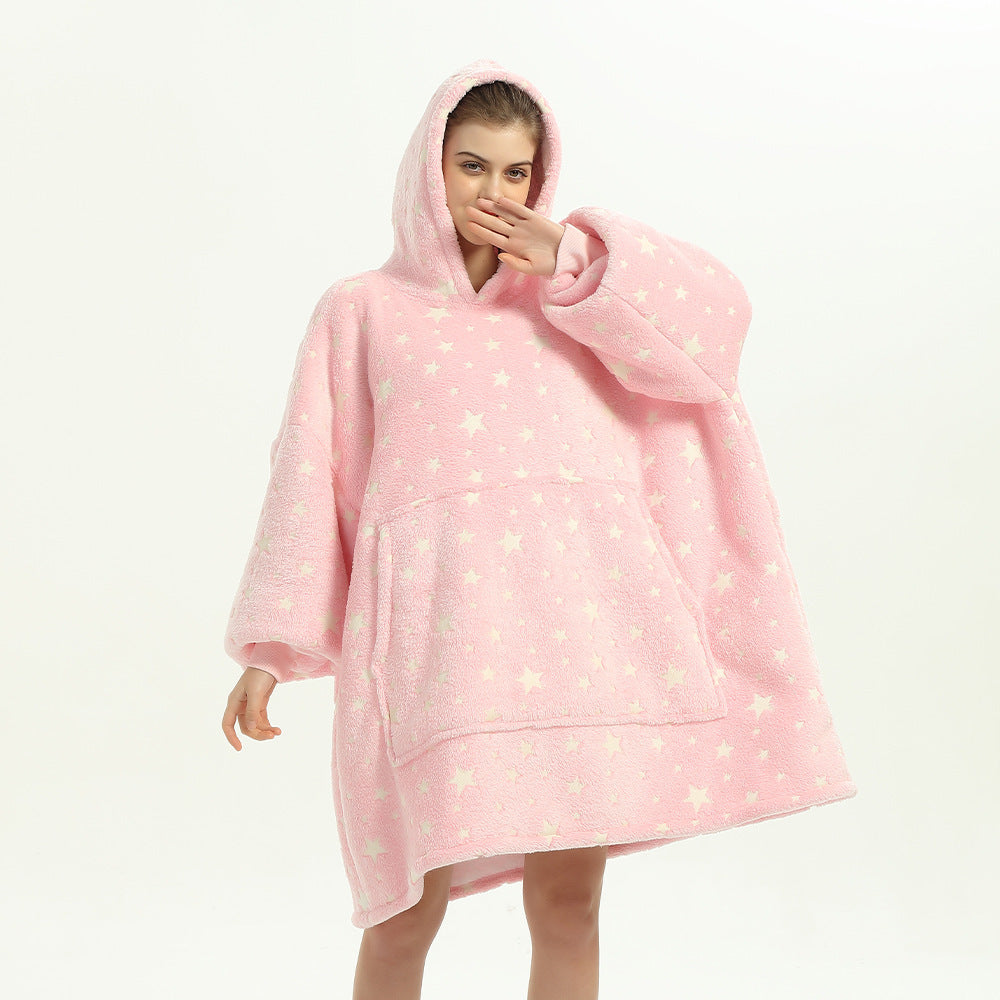 Hooded Plus Size Home Wear Nightgown