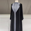 Fashion Colorblock Long Cardigan Trench Coat