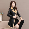 New PU Slim Slim Lamb Fleece Coat Casual