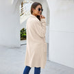 Women's Coat Women's Mid-length Coat With Long Sleeves