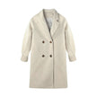 Women's Mid-length Woolen Coat Thickened Small