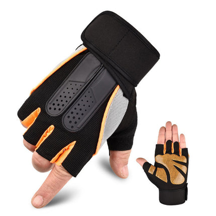 Outdoor Riding Long Wrist Half-finger Gloves