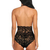 Sexy Lingerie Black High-Grade Lace Low-Cut Bodysuit