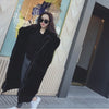 Women's New Rex Rabbit Fur Thickened Long Hooded Jacket