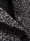 Women's Loose Blended Animal Print Coat