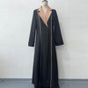 Fashion Colorblock Long Cardigan Trench Coat