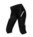 Pure Black Breathable Reflective Cycling Pants