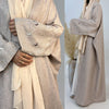 Middle East Turkey Dubai Embroidered Elegant Cardigan Robe