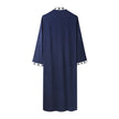 Muslim Long Sleeved Solid Color Casual Robe