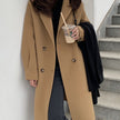 Women's Mid-length Woolen Coat Thickened Small