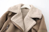 Fleece Autumn And Winter Suede Fur Jacket Motorcycle