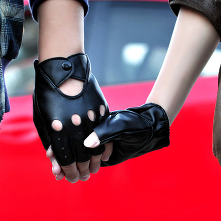 Hollow Fashion Motorcycle Half-finger Gloves