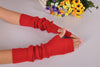 Women Autumn And Winter Long Thick Cashmere Arm Sleeves