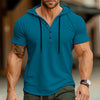 Men's Sports Fitness Hooded Short-sleeved T-shirt