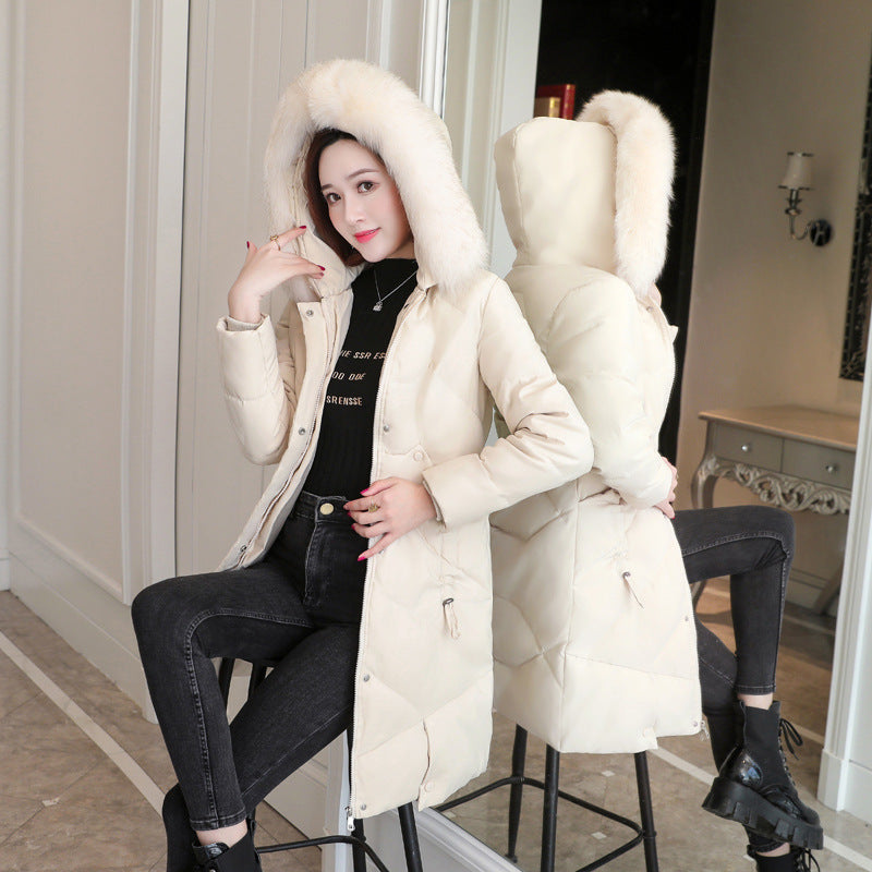 Large Fur Collar Padded Warm Winter Jacket